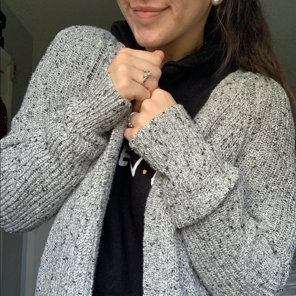 Knitted Gray Cardigan
